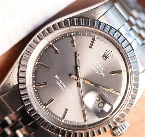 rolex datejust 1603 grey
